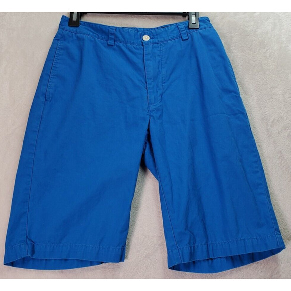 Vineyard Vines Shorts Womens Size 28 Blue‎ Cotton Pockets Casual Flat Front Logo - Picture 1 of 8